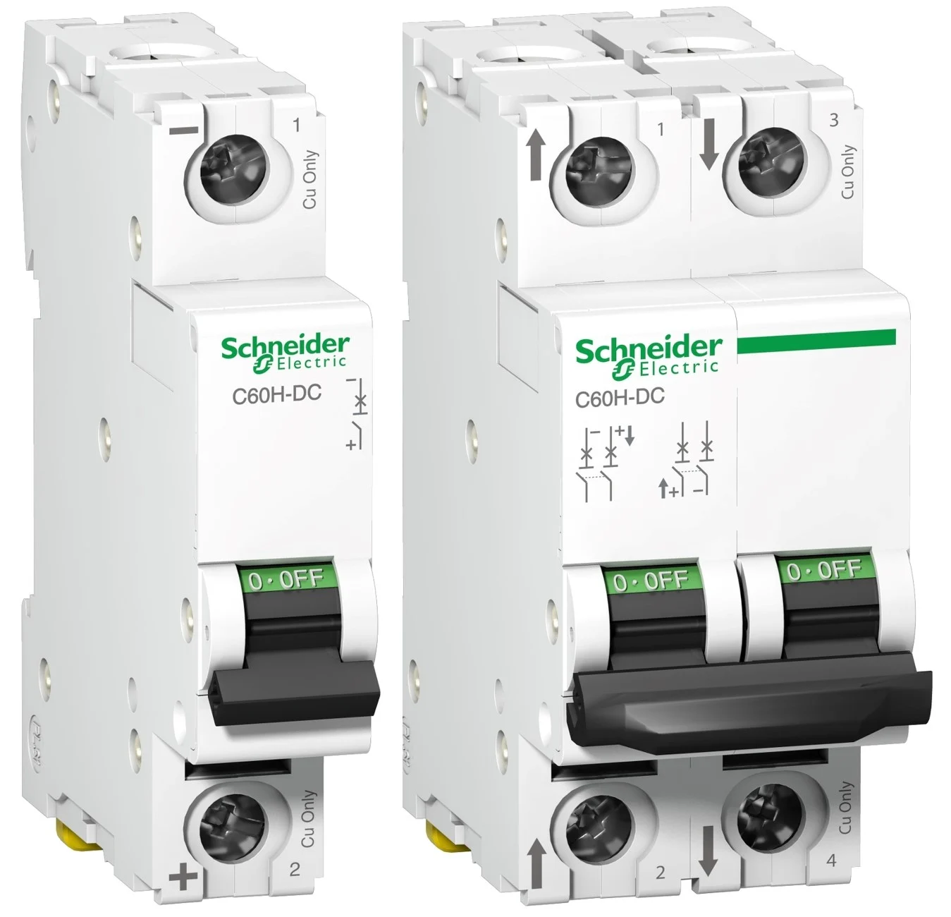 Buy Schneider Electric Acti9 C60H DC Miniature Circuit Breakers MCB 
