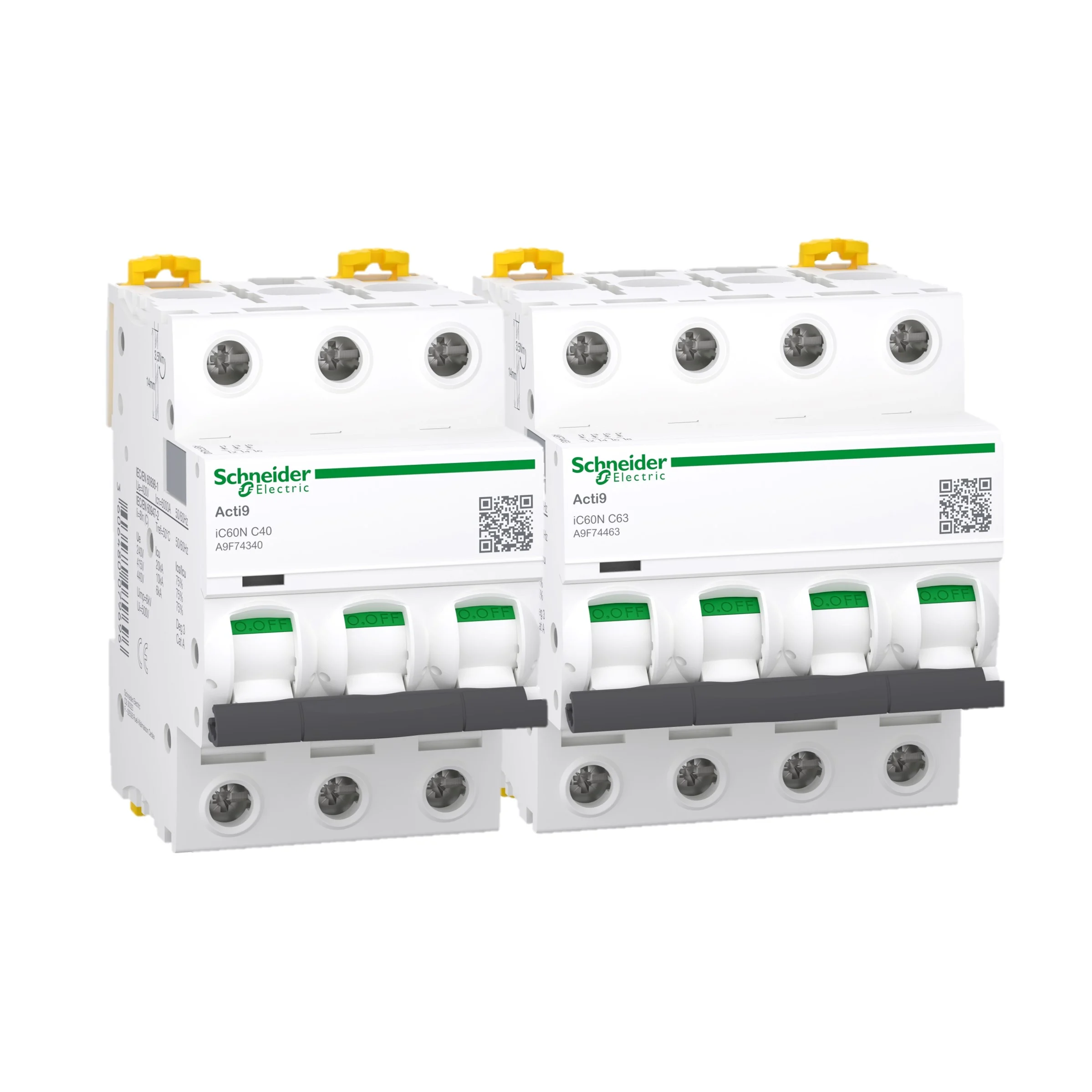 Schneider Electric Acti9 IC60N 3P / 4P Miniature Circuit Breakers (MCB ...